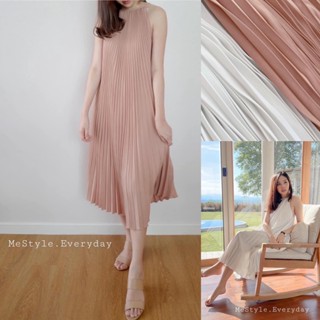 🌷 provence pleat dress  เพียง 790.- เดรสอัดพลีท  เย็บเรียบร้อย เนื้อผ้าดีมาก ใส่สวย ตัวเดียวจบปึ้ง จะเที่ยว/ออกงานได้หมด