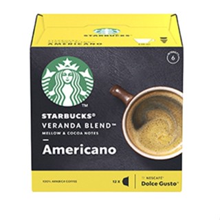 Starbucks Americano Veranda Blend นำเข้าจากอเมริกา กาแฟ กาแฟแคปซูล 12 capsules