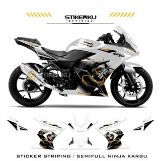 สติกเกอร์คาร์บูเรเตอร์ NINJA 250R MOTIF 3 DRAGON SEMIFULL STICKER NINJA NINJA CARBU NINJA250R STICKER STOCK DECAL สติกเกอร์ 250R