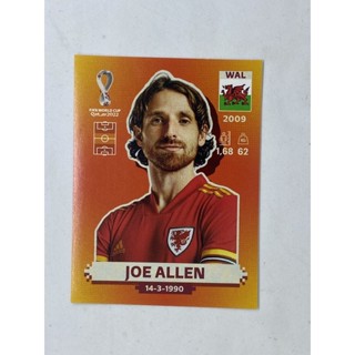 Joe Allen สติ๊กเกอร์สะสม ฟุตบอลโลก world cup 2022 wales ของสะสมทีมฟุตบอล เวลส์