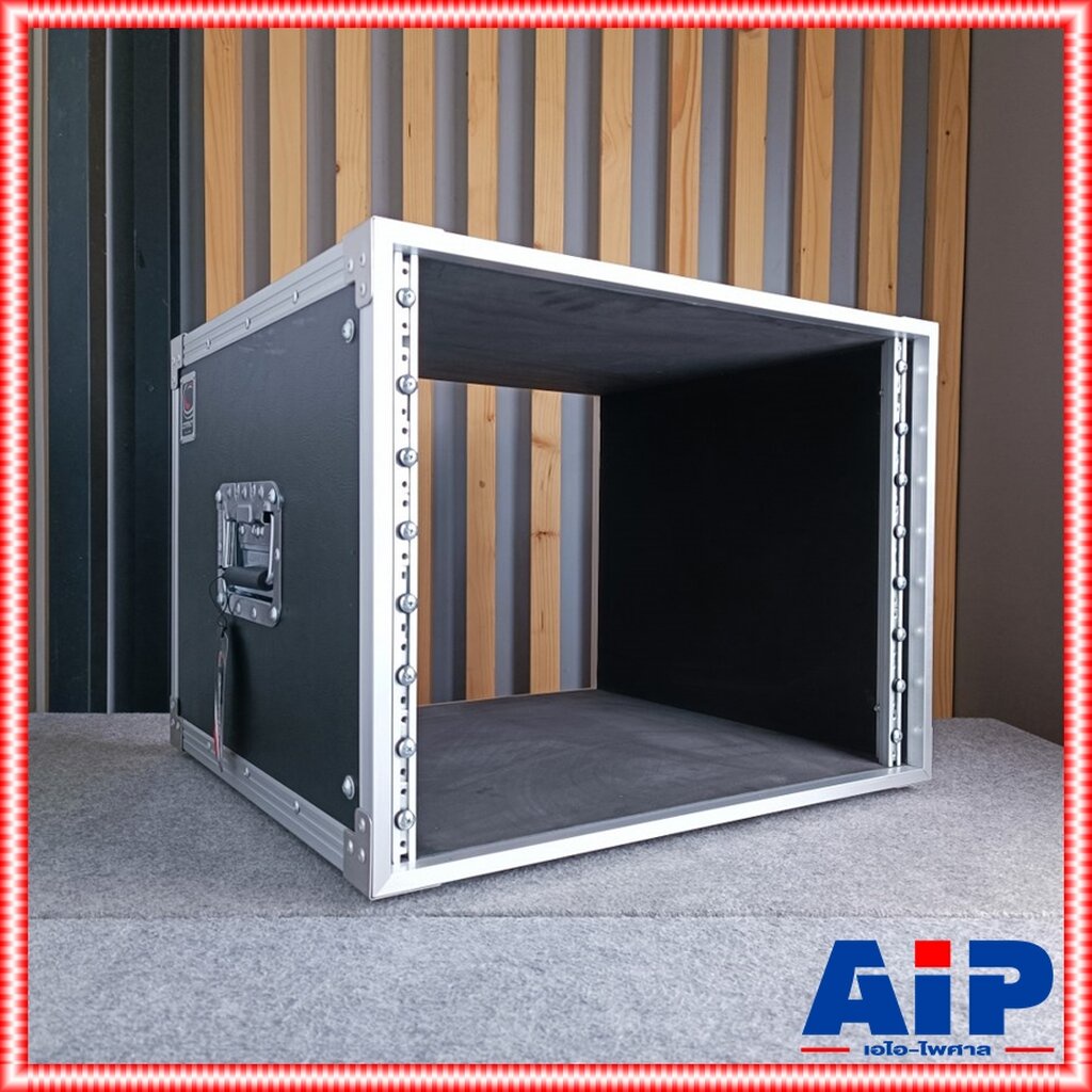 COMPACT RACK BM-8 เปลือยหน้า-หลัง ลึก19นิ้ว สีดำ (ไม่มีฝาปิด) คอมแพ็ค แร็ค BM8 แร็คเครื่องเสียง แร็ค