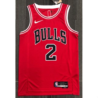 ขายดี เสื้อกีฬาบาสเก็ตบอล ลาย NBA jersey Chicago Bulls 2# ครบรอบ 75 ปี 2022 HOnfgf26ACfmah04