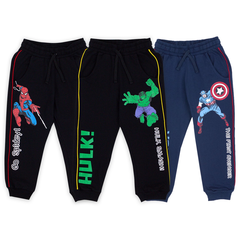Marvel Boy Spider-Man Captain America Hulk Pants-กางเกงขายาวเด็กมาร์เวลลายกัปตันอเมริกา เดอะฮัค