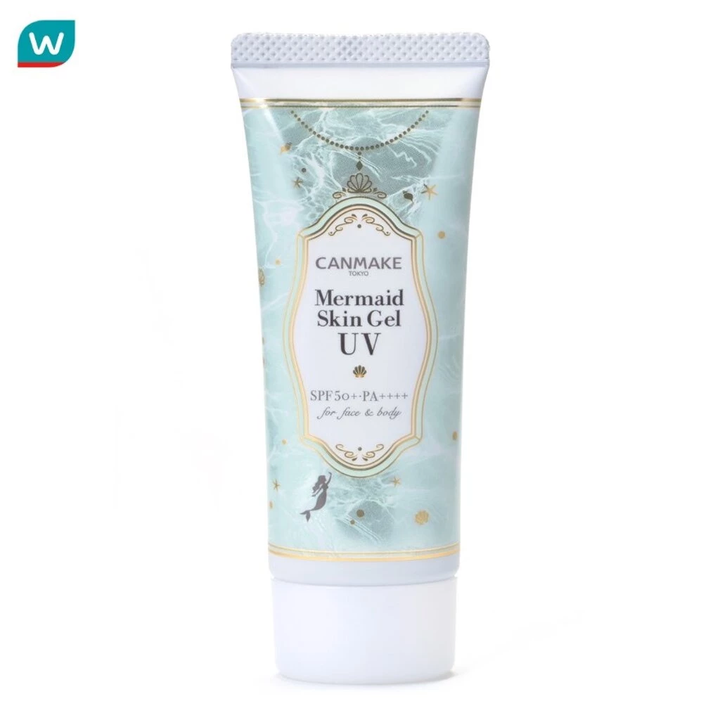 Canmake แคนเมค ครีมกันแดด เมอร์เมด สกิล เจล ยูวี SPF50+ PA++++ 40ก. C01 ซิก้า มิ้นท์
