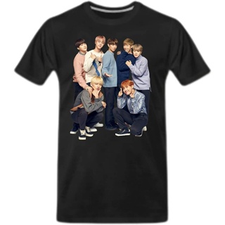 เสื้อยืด พิมพ์ลายวงดนตรี Bangtan B.T.S Members Kpop สไตล์วินเทจ สําหรับผู้ชาย และผู้หญิง