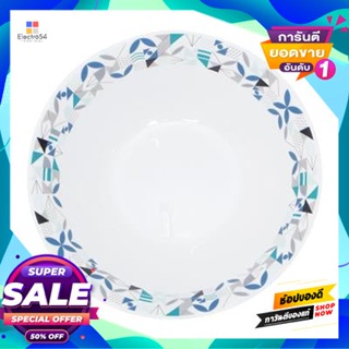 Opal ชามโอปอทรงกลม Geometry Kassa Home รุ่น Pbw90 ขนาด 9 นิ้ว สีเขียว - ฟ้าgeometry Opal Bowl  Home Pbw90 Size 9 Inch Gr