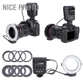 Nice Photo Meike Fc-100 ชุดแหวนไฟแฟลช Led แบบพกพา สําหรับถ่ายภาพ