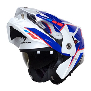 Scorpion Exo ADX-2 Helmet CAMINO - PEARL WHITE BLUE RED