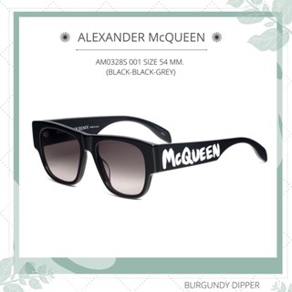 แว่นกันแดด ALEXANDER MCQUEEN : AM0328S 001 SIZE 54 MM. (BLACK-BLACK-GREY)