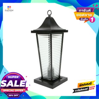 Lamp โคมไฟหัวเสาภายนอก E27 LUZINO รุ่น 0304-PFB BK ขนาด 18 x 18 x 50 ซม. สีดำOutdoor Post Lamp E27 LUZINO No. 0304-PFB B