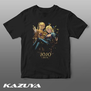 T-Shirtเสื้อยืด ลายอนิเมะ Kazuya TM-0226 JOJO BIZARRE ADVENTURE สําหรับ GIORNO GIOVANNA S-5XL