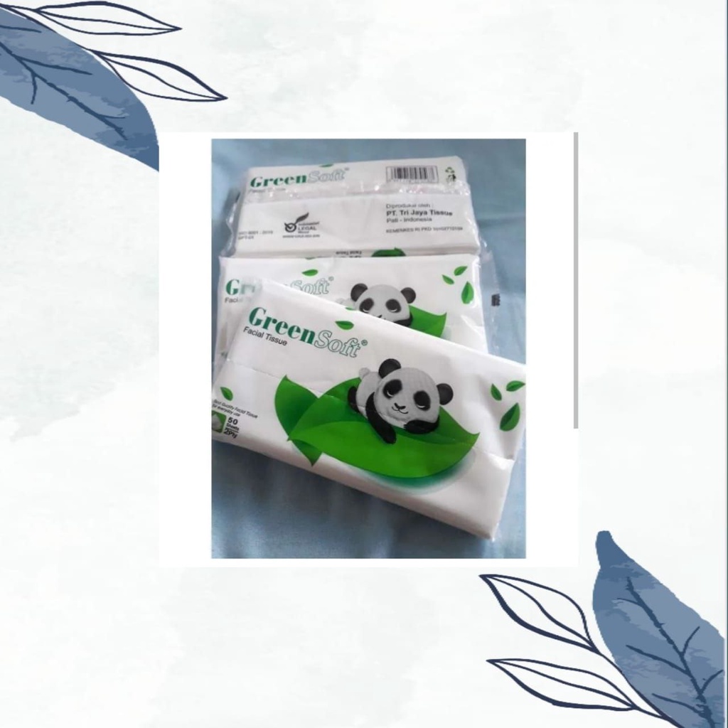 ทิชชู่ pcak สีเขียว tsoft travel บรรจุภัณฑ์ประหยัด 40 แผ่น