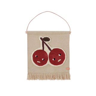 OYOY Living Design | Cherry On Top Wall Rug - Red  พรมแขวนผนังลายเชอรี่