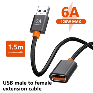 สายเคเบิลต่อขยาย USB 3.0 ความเร็วสูง ตัวผู้ เป็นตัวเมีย สําหรับกล้องคอมพิวเตอร์ Smart TV PS4 1 เมตร 1.5 เมตร