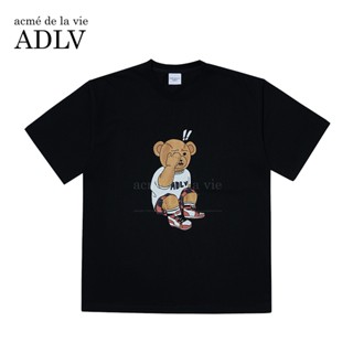 【พร้อมส่ง】ADLWs เสื้อยืดแขนสั้น พิมพ์ลายหมี ใส่ได้ทั้งชาย และหญิง