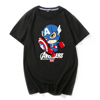 Mens Captain America Marvel Comic t shirt Short Sleeve Cotton Tops adult Tee_04