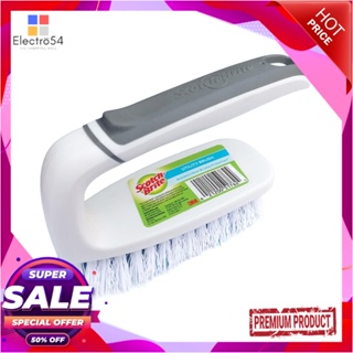 IRON แปรงขัดอเนกประสงค์ ทรงเตารีด SCOTH-BRITE สีขาว/เทาIRON SHAPED MULTIPURPOSE BRUSH SCOTCH-BRITE WHITE/GREY