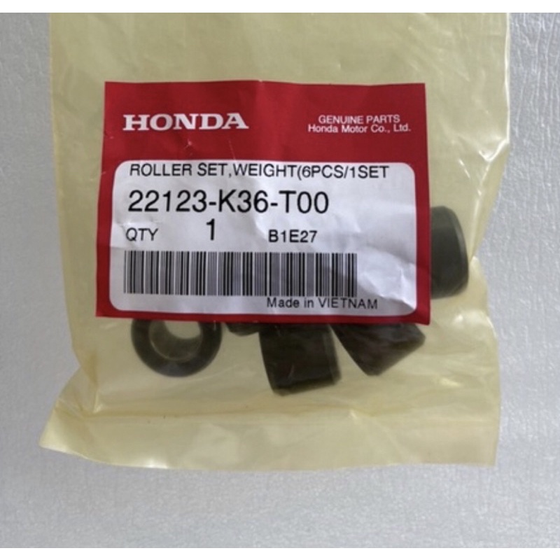 ชุดตุ้มน้ำหนัก Click 125i 150iเม็ดถ่วง แท้ศูนย์ Honda คลิก pcx150 ปี2015-2020 รหัสอะไหล่ 22123-K36-T00 ร้าน เฮง เฮง