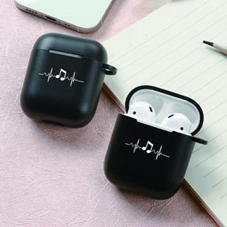 เคสหูฟังจิตรกรรม TPU สีดำ ด้วยคาราไบเนอร์ สำหรับ Airpods3 &amp; Airpods Pro &amp; Airpods1/2 &amp; Airpods Pro 2 เคสหูฟัง พร้อมหูยึด