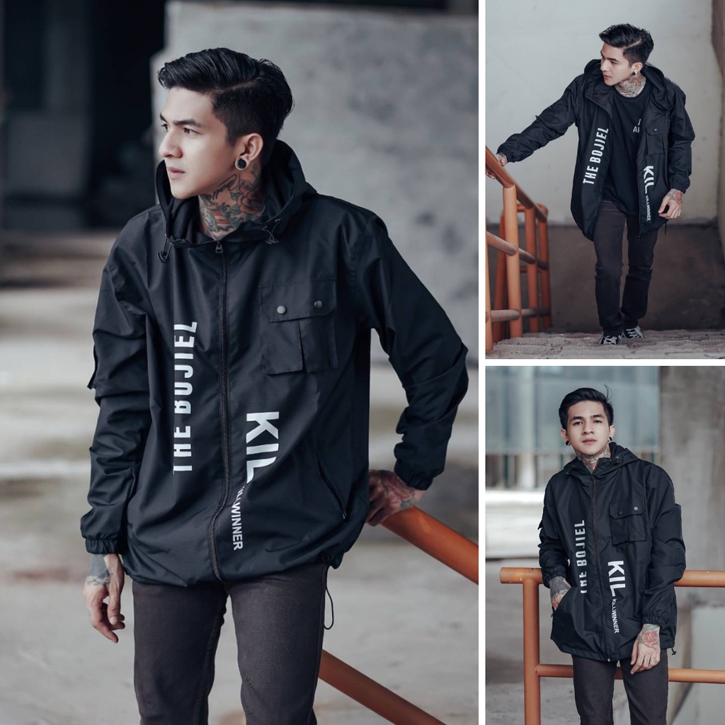 เสื้อแจ็คเก็ตร่มชูชีพผู้ชาย OUTDOOR WATERPROOF KILLWINNER ORIGINAL THE Goats/WINDBREAKERS เสื้อแจ็คเ