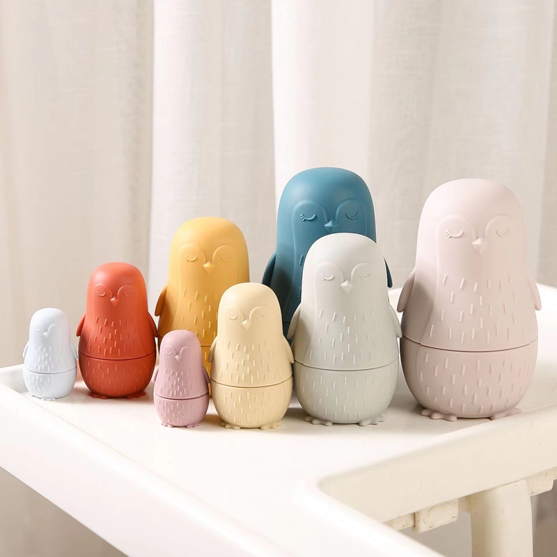 ของเล่นตุ๊กตาเพนกวิน ซิลิโคน เกรดอาหาร ปลอด BPA เสริมการเรียนรู้เด็กทารก และเด็กวัยหัดเดิน ราคา ถูกที่สุด ดีลบีเคเค แกลเลอรีภาพที่ 7