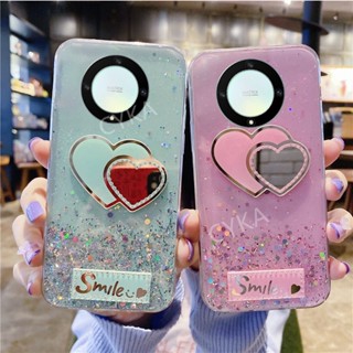 เคสโทรศัพท์มือถือ TPU นิ่ม แบบใส ประดับเลื่อมไล่โทนสี กลิตเตอร์ดาว สําหรับ HONOR X9a 5G HonorX9a 5G 2022 Huawei HonorX9a