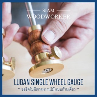 Single Wheel Marking Gauge ขอขีดไม้ แบบหัวเดี่ยว Woodworking Scribe ขอขีดงานไม้ ขอขีดมีดกลม_Siam Woodworker