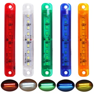 หลอดไฟสัญญาณเตือน Led 9 ดวง 12V และ 24V หลากสี สําหรับติดด้านข้างรถบรรทุก รถตู้ 1 ชิ้น