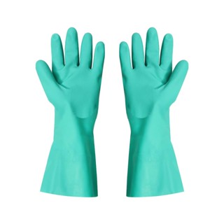 NITRILE ถุงมือไนไตร DEXTOR SIZE L สีเขียวNITRILE RUBBER GLOVES DEXTOR LARGE GREEN