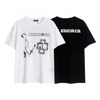 Balenciaga Short Sleeve T-Shirt Simple Graphic Print High Quality Summer Fashion._11