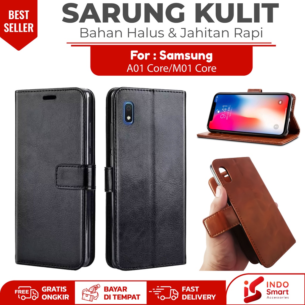 HP Samsung A01 Core / Case Samsung A01 Core A01Core / Leather Wallet Case Leather Wallet Case