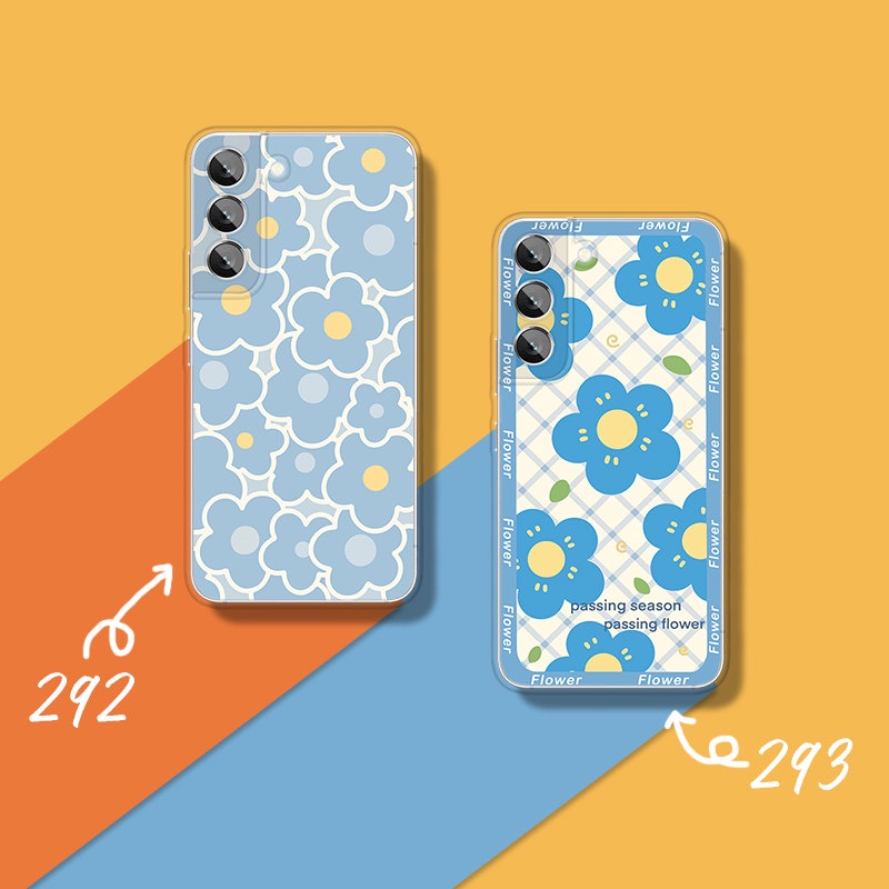 เคสโทรศัพท์มือถือ แบบนิ่ม ลายดอกไม้ สําหรับ Samsung S21 S23 FE S20 FE S9 A34 A54 S20 S21 Plus S22 Ultra Note 8 9 10 Plus 20 Ultra 5G