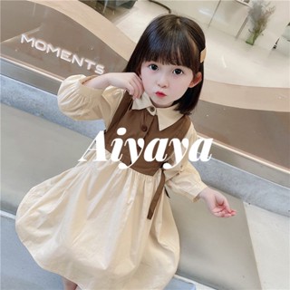 Aiyaya ชุดเด็กพร้อมส่ง ชุดเดรสเด็กผู้หญิง เดรสเกาหลี ชุดแฟชั่นเด็กผู้หญิง ชุดสวยเด็กผู้หญิง （480）