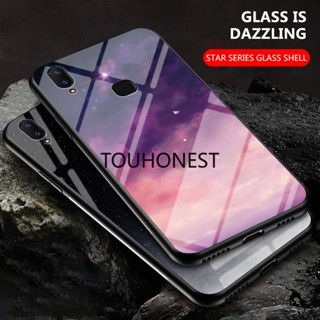 เคส Vivo V11 Pro เคส Vivo V11i เคส Vivo Z3i เคส Vivo V21 Case Vivo V21E Case Vivo Y73 Case Vivo Y71T Case Vivo V17 Pro Case Vivo V19 Starry sky series Hard Tempered Glass Protective Back Cover Phone Case Starry sky series กระจกนิรภัยแบบแข็ง