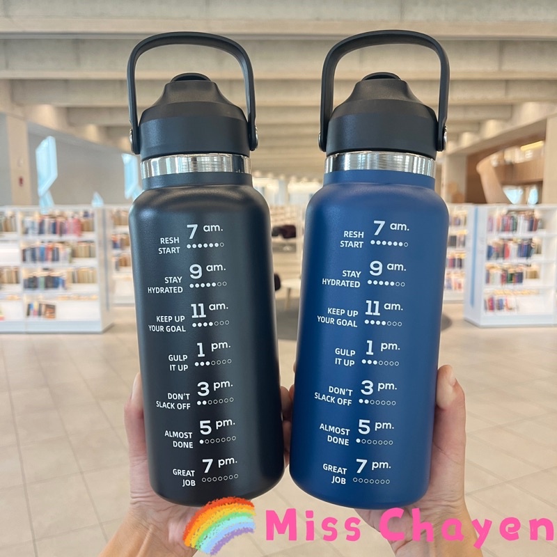 Miss Chayen กระบอกน้ำเก็บเย็น 1.7/1.5 ลิตร สแตนเลส 316 กระติกเก็บความเย็น แก้วเก็บความเย็น พร้อมหลอด เก็บน้ำร้อน/เย็น