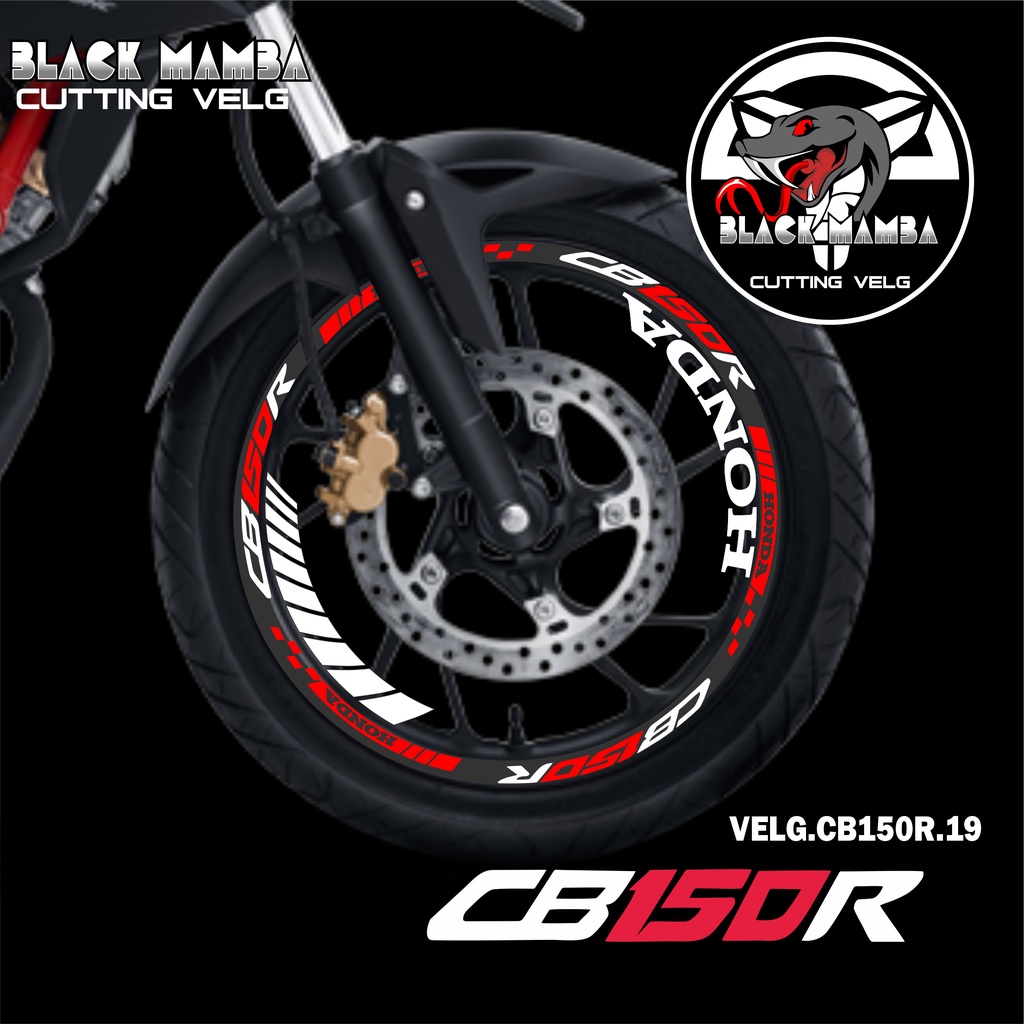สติ๊กเกอร์ตัด VELG CB150R - สติ๊กเกอร์ LIS LIST ยางหลากหลาย/VEL HONDA CB150R 19