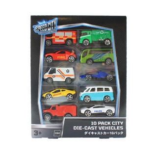 Toys R Us Speed City สปีด ซิตี้ รถของเล่น รถไดคาสท์แพ็ค 10 คัน (924690)