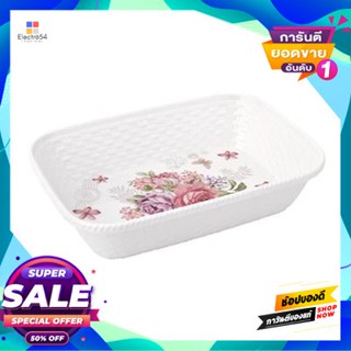 Melamine ถาดเมลามีนทรงเหลี่ยม Kassa Home รุ่น Yl120085A ขนาด 5 นิ้ว ลาย Peonysquare Melamine Tray  Home Model Yl120085A