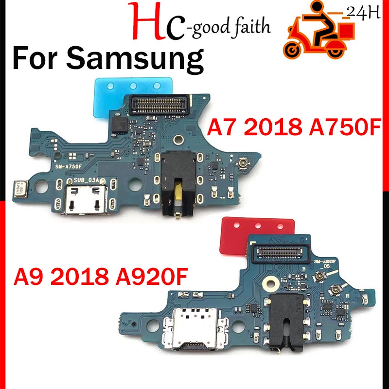 บอร์ดเชื่อมต่อสายชาร์จ USB แบบเปลี่ยน สําหรับ Samsung A7 2018 A750 A750F A9 2018 A920 A920F