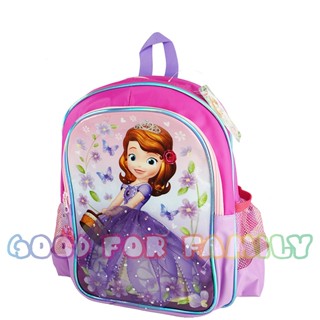รวม-กระเป๋าเป้ Sofia princess ขนาด 10,12,13 นิ้ว เจ้าหญิง โซเฟีย สีชมพู - ของแท้