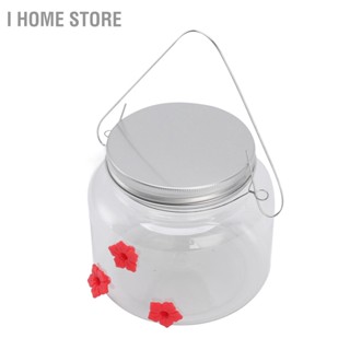 Hummingbird Feeder CLEAR แขวนตกแต่งแบบพกพา Hummingbirds น้ำอาหาร Feeding Jar สำหรับ Patio Garden 475ml