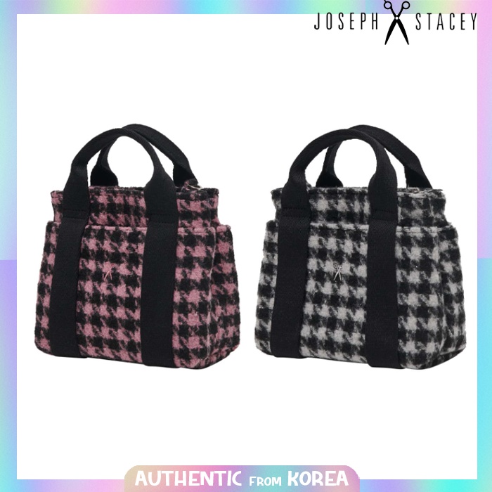 Joseph&stacey Stacey daytrip Houndstooth Tote bag mini 2 สี