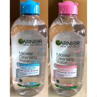 การ์นิเย่ ไมเซล่า คลีนซิ่ง วอเตอร์ 400 มล GARNIER MICELLAR 400ML