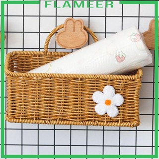 [Flameer] ตะกร้าหวายเทียม อเนกประสงค์ สําหรับแขวนกระเทียม ขิง