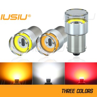 Iusiu หลอดไฟเลี้ยว 1157 LED 1156 BA15S DRL COB P21W BAY15D P21 5W สีขาว สําหรับรถจักรยานยนต์ รถยนต์