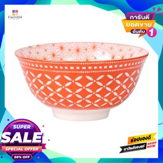 Style ชามเซรามิกสไตล์ญี่ปุ่น Kassa Home รุ่น A131915-17 ขนาด 6 นิ้ว สีส้มjapanese Style Ceramic Bowl  Home A131915-17 Si