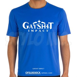 GAYSHIT IMPACT 100% Cotton Graphic T-Shirt, Video Game Tee, Anime Tshirt, Casual, Meme, Gamer Couple Genshin_05