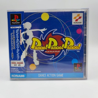 DANCE! DANCE! DANCE! แผ่นมีสภาพดี เล่นได้ มี Spine Card แผ่นแท้ PlayStation PS1 มีกล่องใสสวมเพื่อเก็บสะสมให้