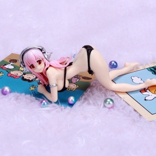 โมเดลฟิกเกอร์ PVC รูปการ์ตูนอนิเมะ Super Sonico ขนาด 12 ซม. ของเล่นสะสม สําหรับเด็ก