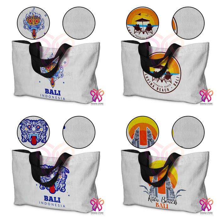 กระเป๋าโท้ต Bali Denpasar ของที่ระลึก Kuta 3